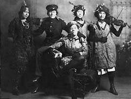 young people in costumes